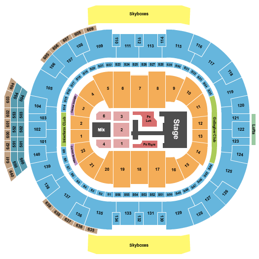 Delta Center Teddy Swims Seating Chart